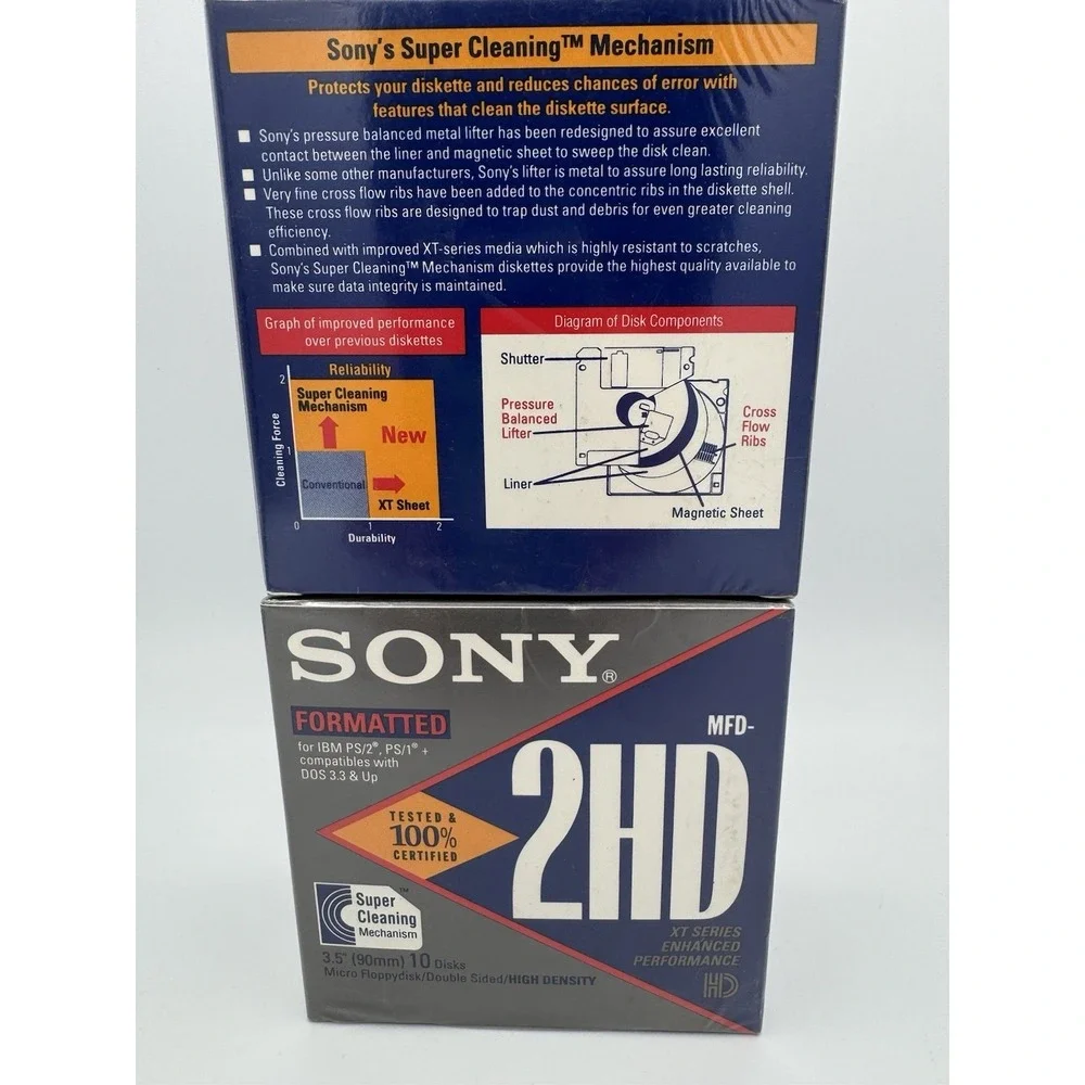 New 2ct 10 Pack SONY 3.5
